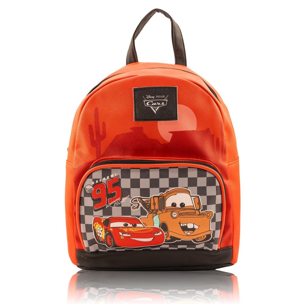 8117 Disney Pixar Cars Lightning McQueen Mini Backpack | 10" PU Leather